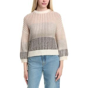 Peserico Womens  Alpaca & Wool-Blend Sweater, Brown